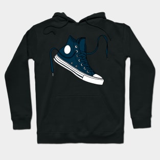 dark blue high tops Hoodie